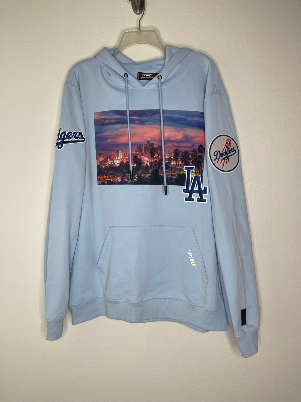 Los Angeles Dodgers Blue Hoodie Pro Standard LA Skyline Graphic Print Size XL